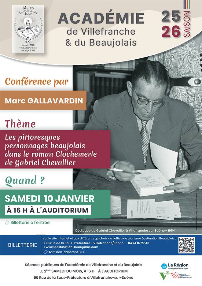 Affiche conférence janvier 2026